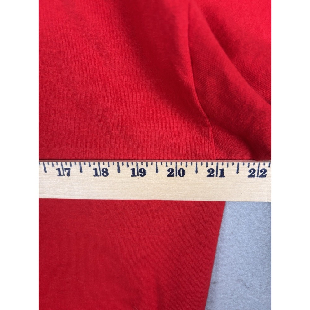 Vintage Jerzees Son Teez T Shirt L Large Red 2004 Gold Name Above All Names 4165 - Picture 7 of 12